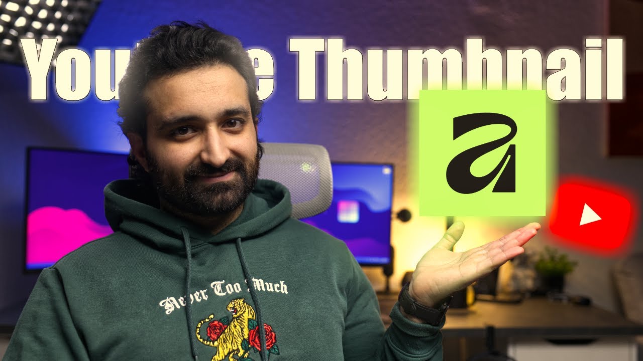 youtube thumbnail with affinity / ثمنيل يوتيوب بشكل احترافي وبسيط