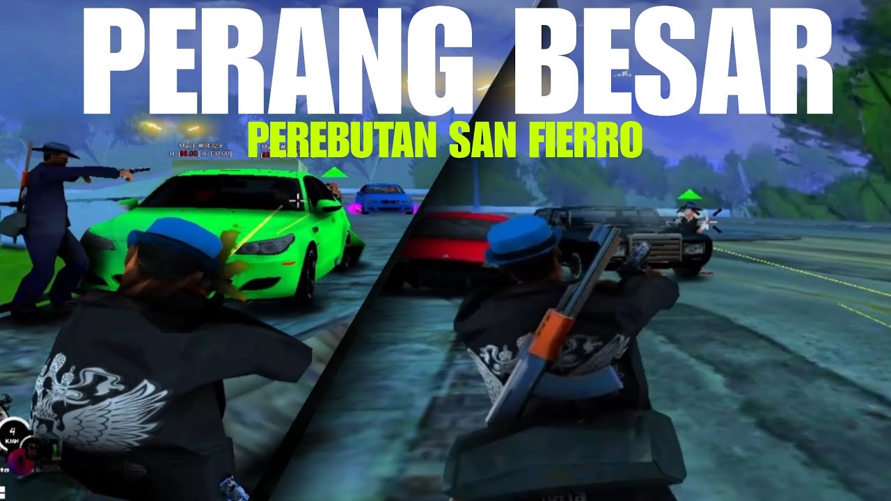 PERANG ANTAR MAFIA PEREBUTAN KOTA SAN FIERRO SANGAT PANAS - GTA SAMP ROLEPLAY 
