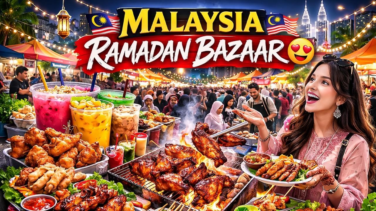 Malaysia&rsquo;s Biggest Ramadan Bazaar 😍 | Kuala Lumpur Iftar Street Food Tour 2026