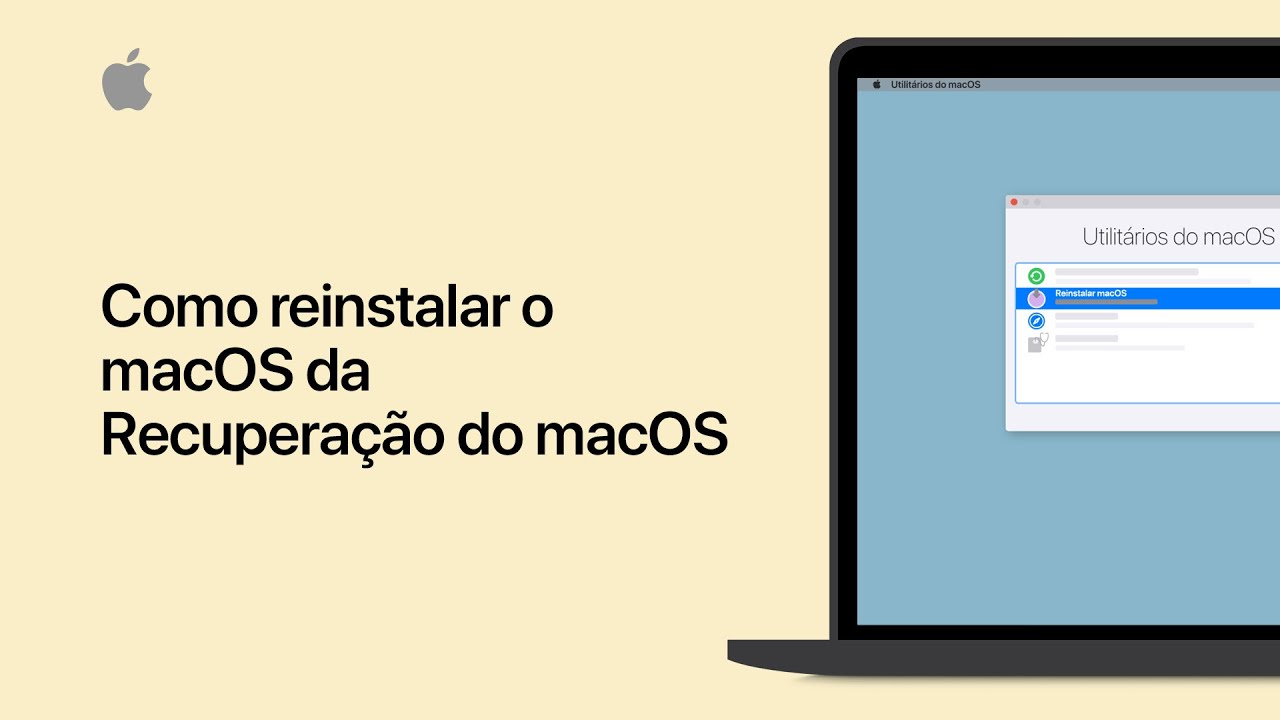Como reinstalar o macOS da Recupera&ccedil;&atilde;o do macOS | Suporte da Apple