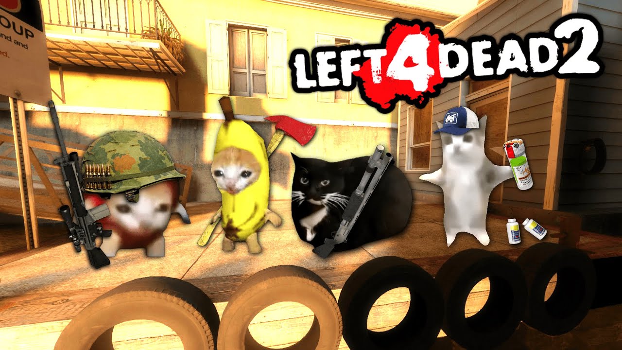 POV JUEGAS The Parish VERSUS en Left 4 Dead 2 (Gatitos TikTok)😅🤣 #animation