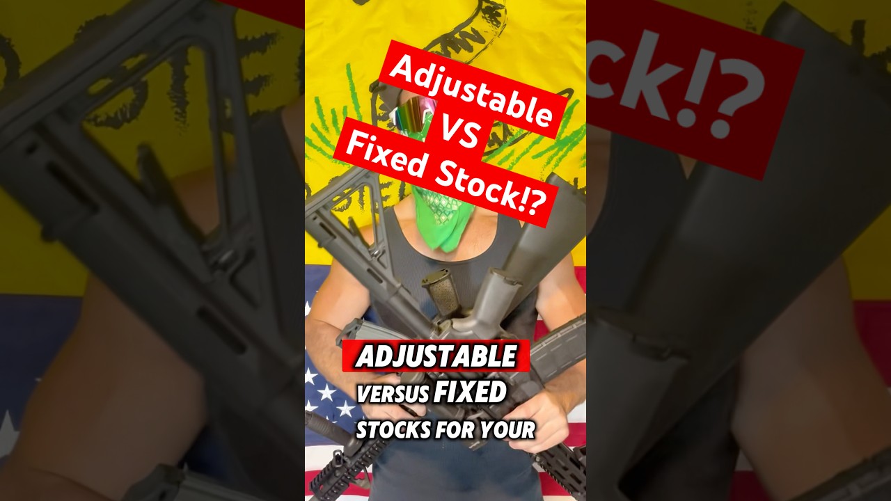 BEST AR15 Stock?! Fixed vs Adjustable?! #shorts