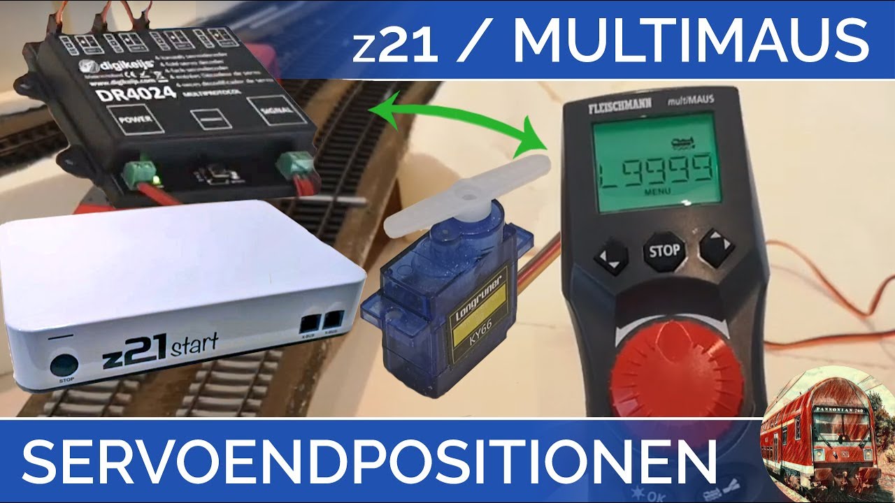 TUTORIAL Servoendposition/ Servo einstellen mit Digikeijs DR4024 bei z21 & Multimaus Modelleisenbahn
