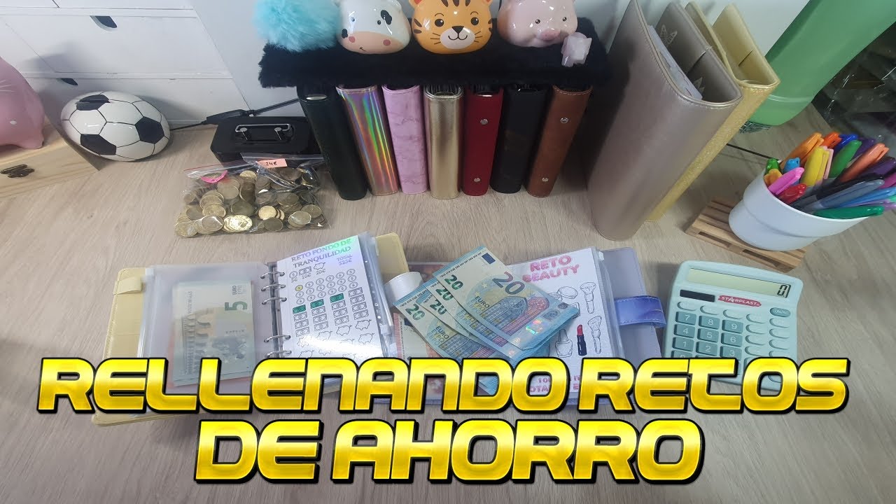 💸 Rellenando RETOS de AHORRO 🧡 (Sistema de sobres) - Abril
