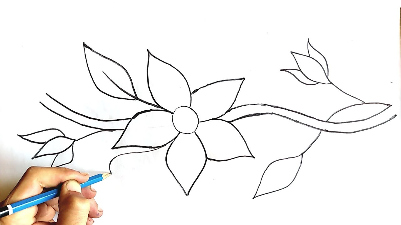 رسم سهل l كيف ترسم زخارف نباتية بسيطة وسهلة
