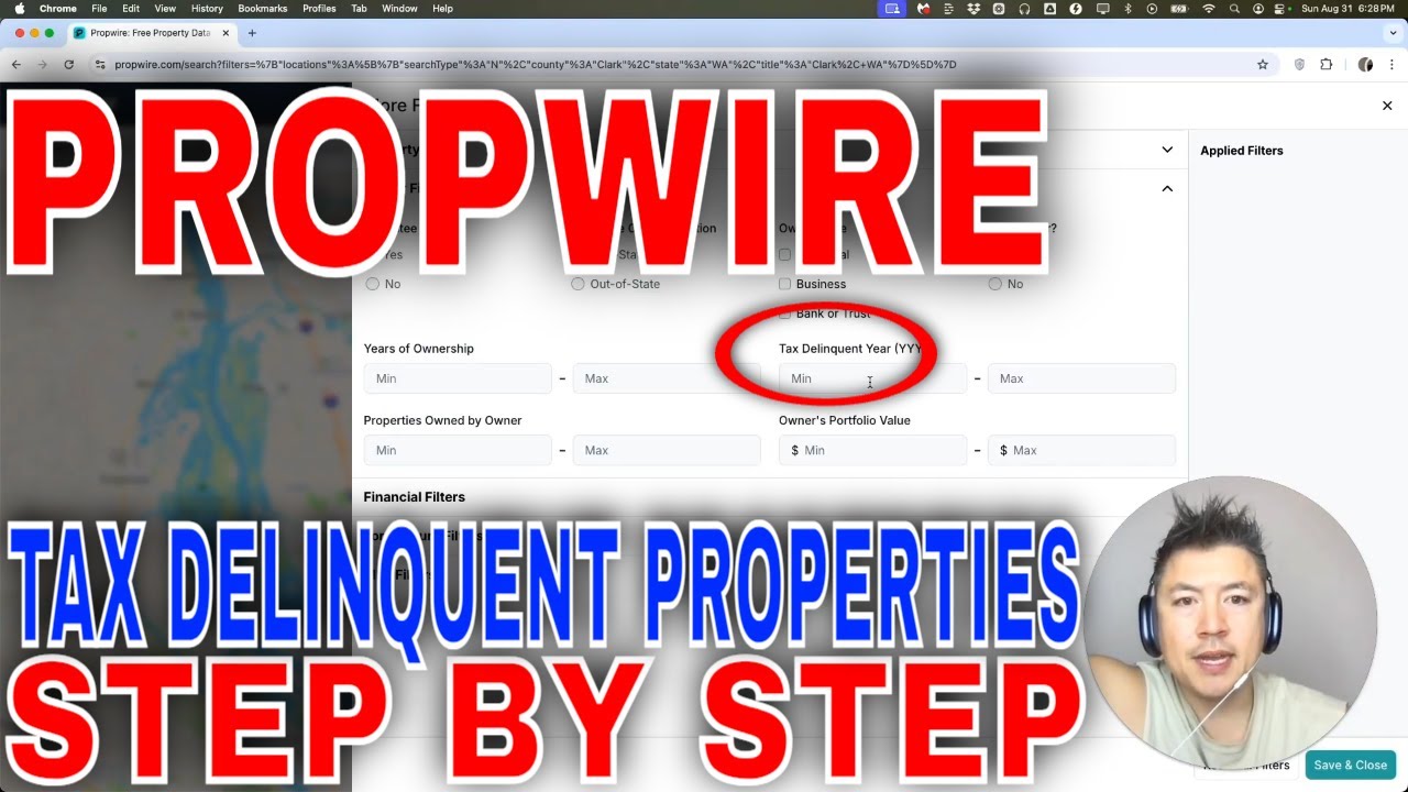 ✅  How To Find Tax Delinquent Properties In Propwire🔴