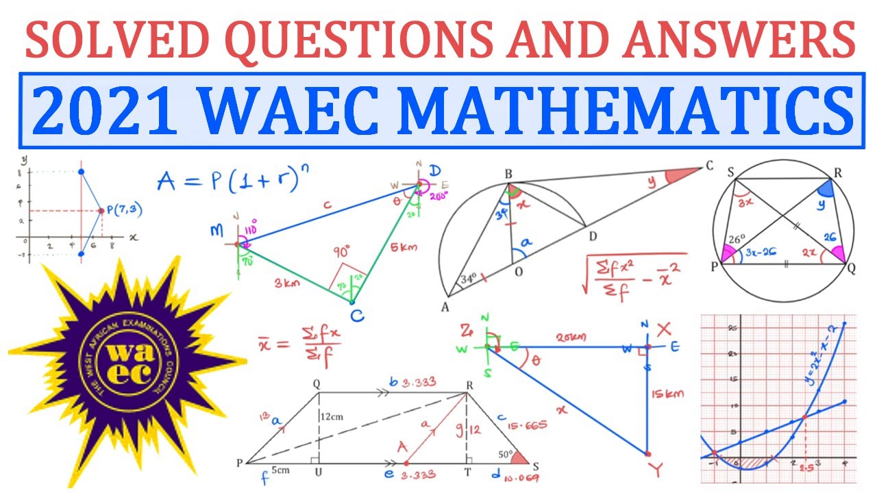 WAEC WASSCE 2021 May/June MATHEMATICS