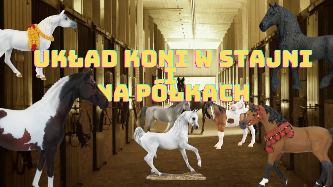 Moja stajnia dla koni Schleich oraz ułożenie koni na półkach (Styczeń 2021)🐎