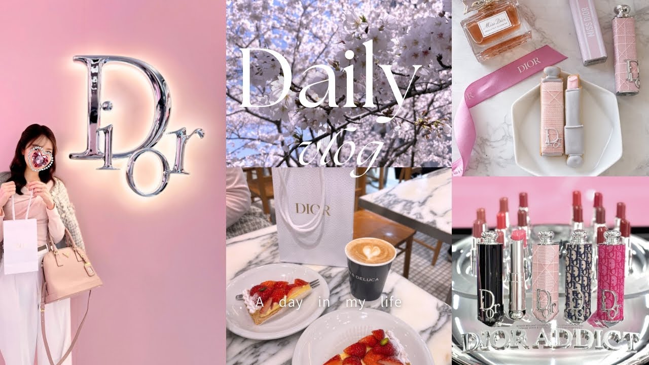 【Diorポップアップ】購入した春限定コスメ開封＆六本木ブロッサムラウンジでお花見Vlog🌸