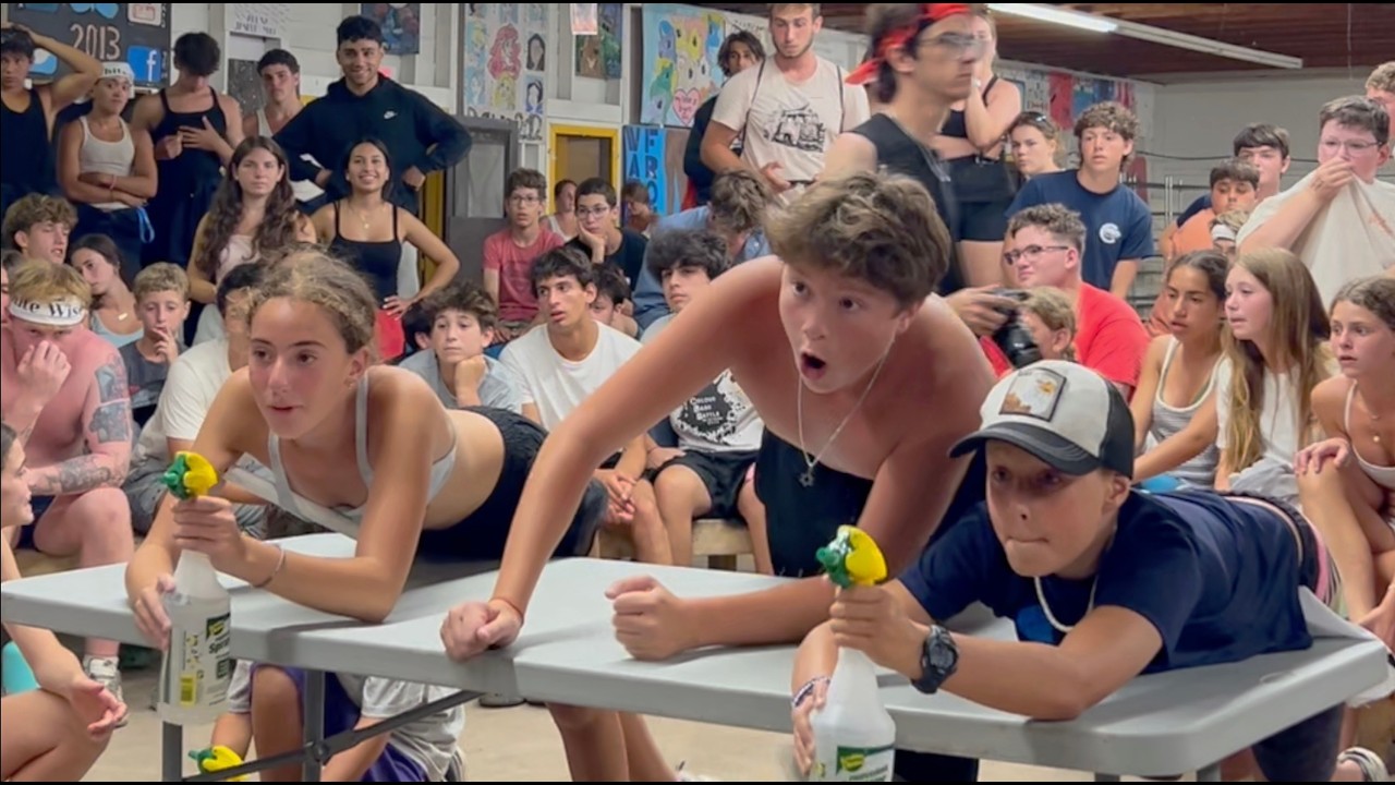 Color War pt. 1 vlog summer 2025:  supie surf, nuclear war, jr+ sr camp relay and marching song!