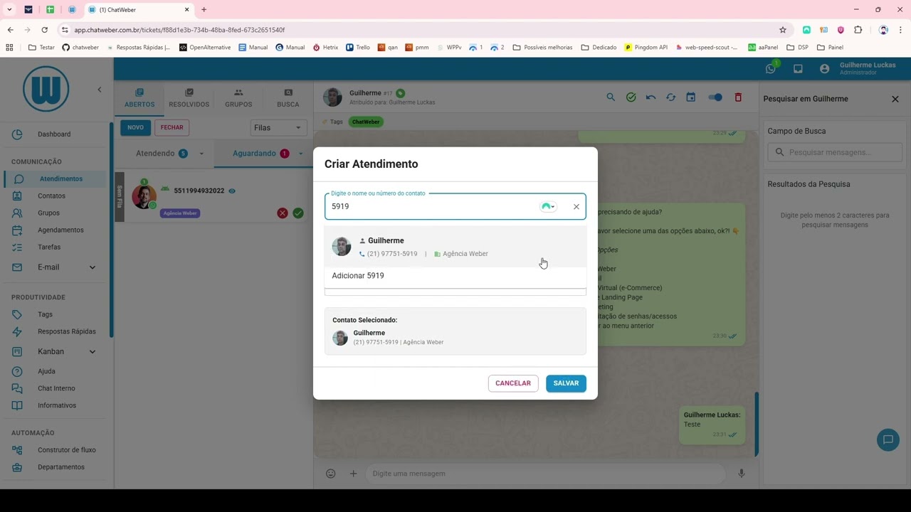 ChatWeber: Onboarding Completo - Sistema para WhatsApp Business