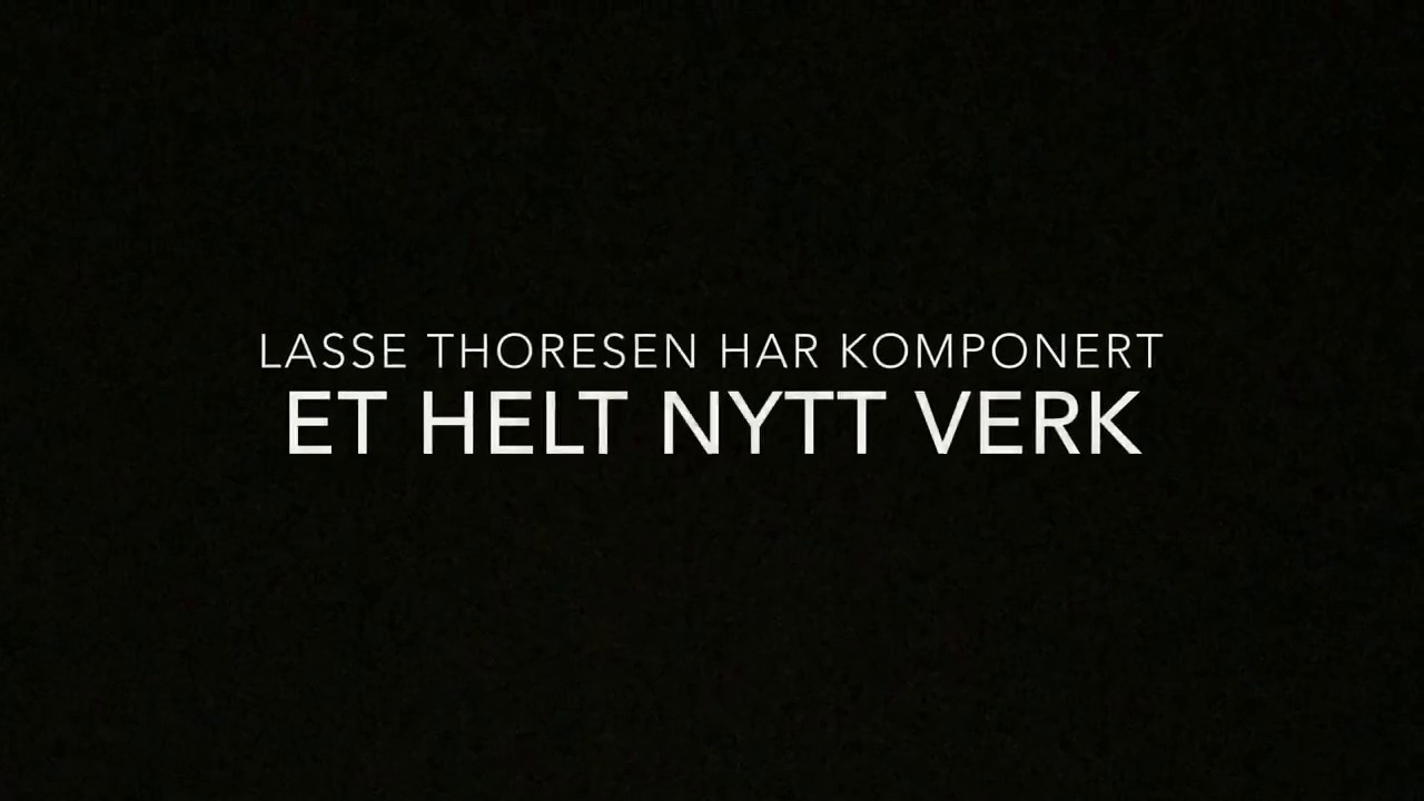 Lasse Thoresen hører verket sitt for første gang