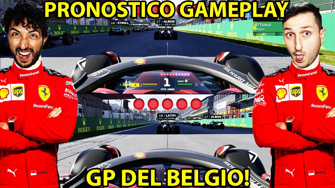 🏎😱 GABBOMAN VS FABIO‼️ DUELLO CLAMOROSO nel PRONOSTICO GAMEPLAY del GP di BELGIO‼️🇧🇪 LECLERC-SAINZ