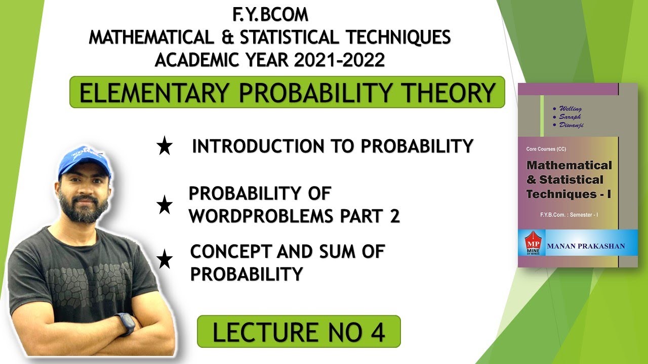 #4 Fybcom maths sem 1, Elementary Probability Theory | Siraj Shaikh |