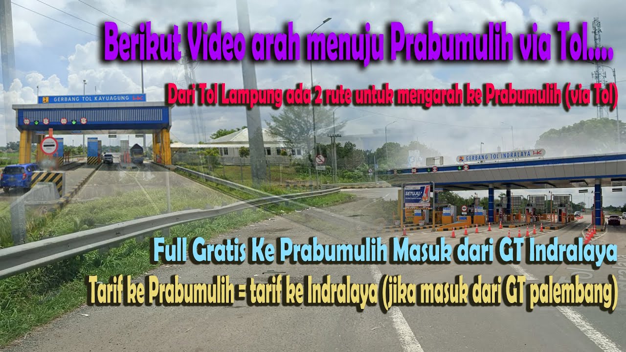 Ini Rute Menuju Tol Prabumulih. ada 2  pilihan keluar dari GT Kayu Agung atau dari GT Keramasan..
