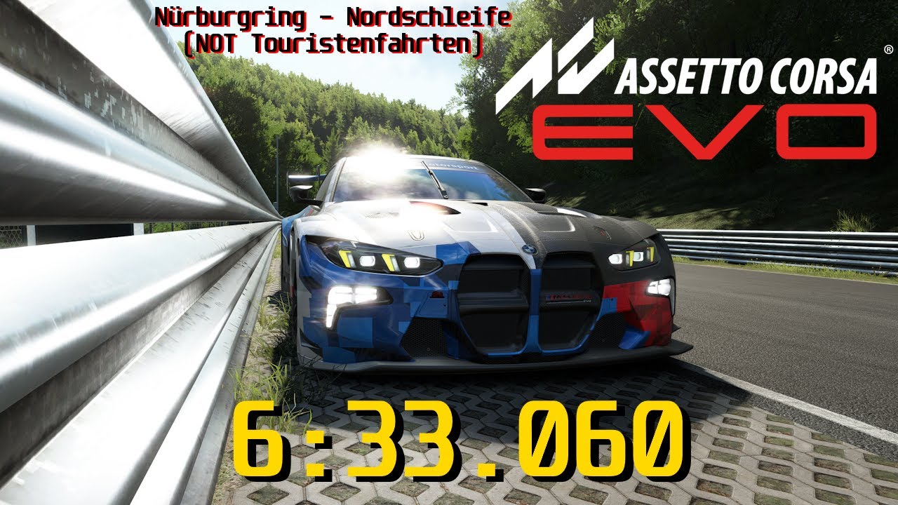 BMW M4 GT3 Evo / 6.33.060 / Nurburgring Nordschleife (not Touristenfahrten) / AC Evo