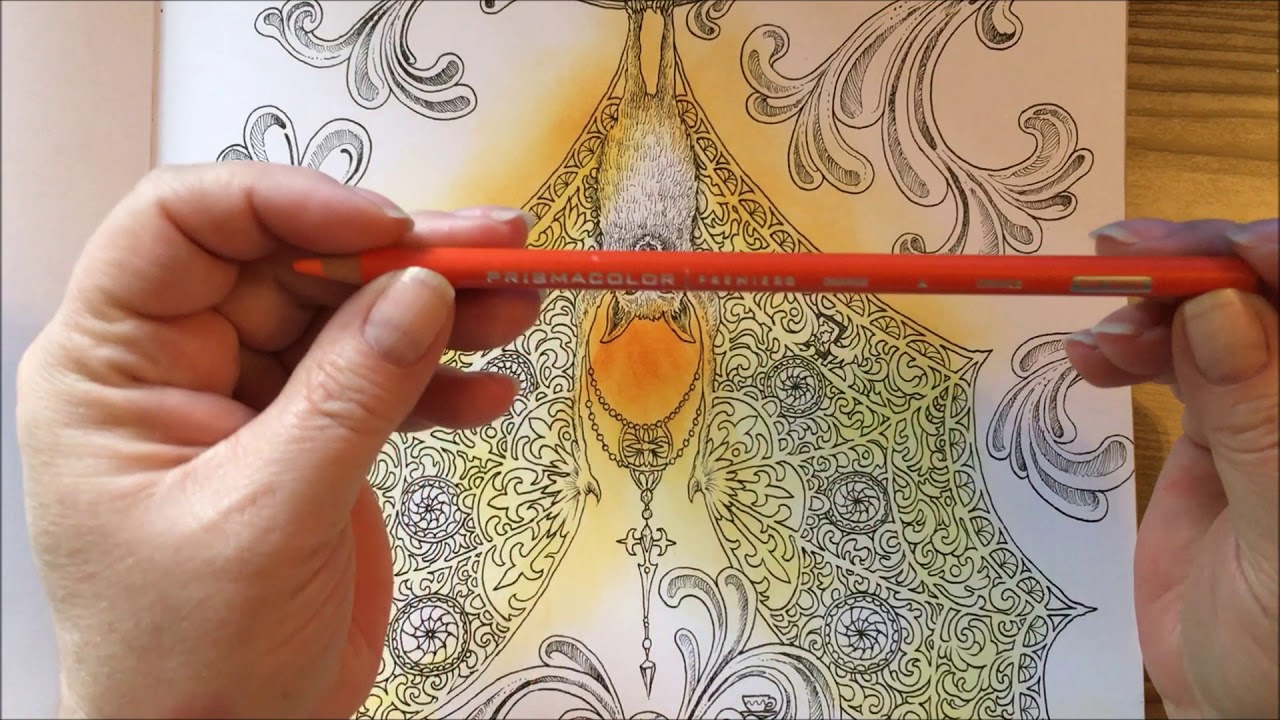 Fantomorphia done with Distress ink, gel pens and colored pencils