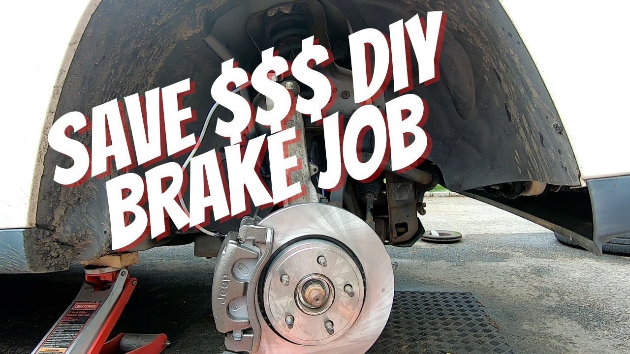 Replacing the BRAKES on our 2009 Jeep Grand Cherokee- saved HUNDREDS $$ over dealer or shop prices!