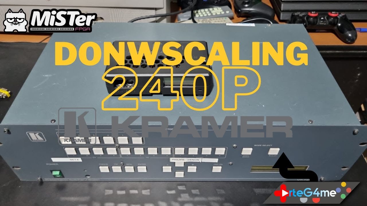 Poucos Fazem Isso: Downscaling Perfeito para Consoles Retrô com o Kramer VP-725DS Scan Converter!
