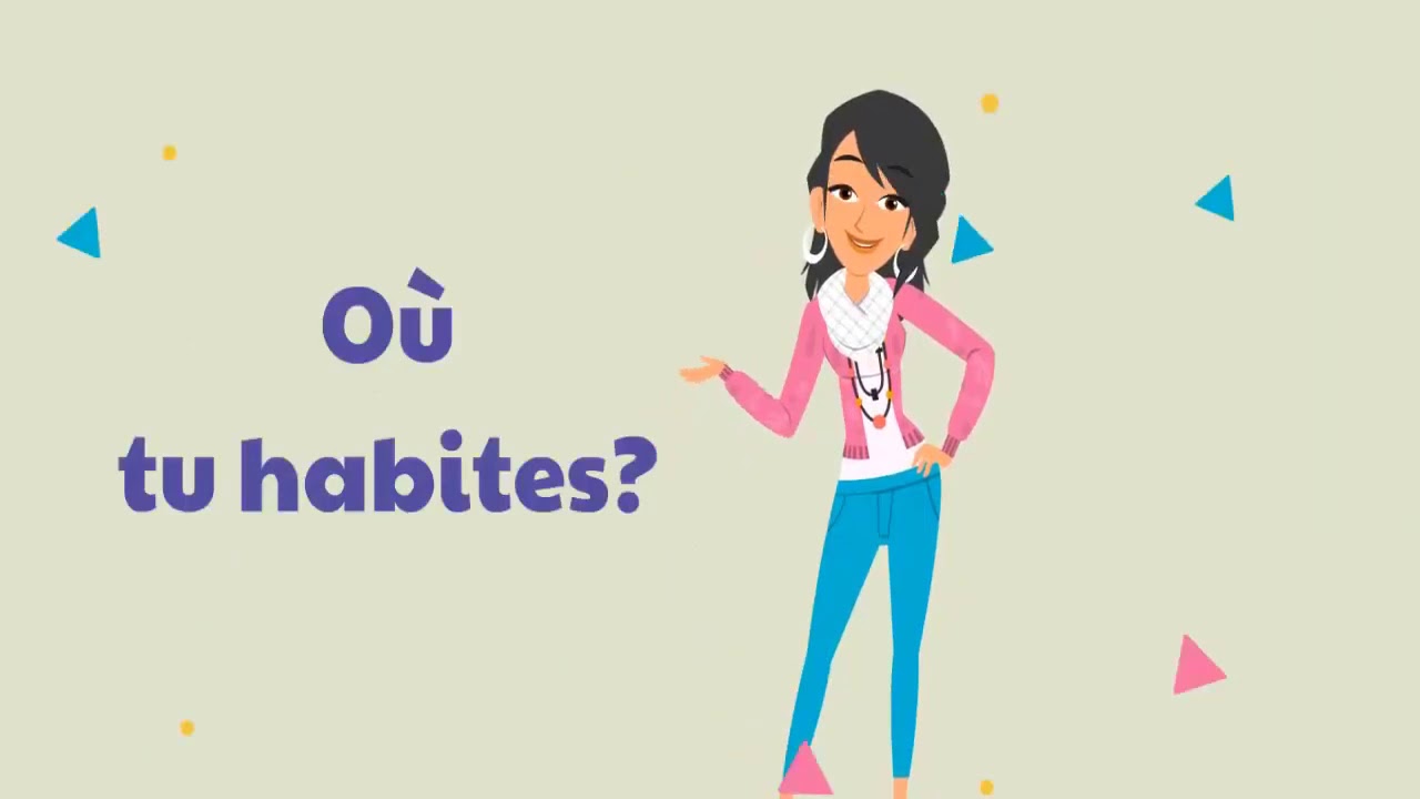 Où  habites - tu? French Question - Level 1