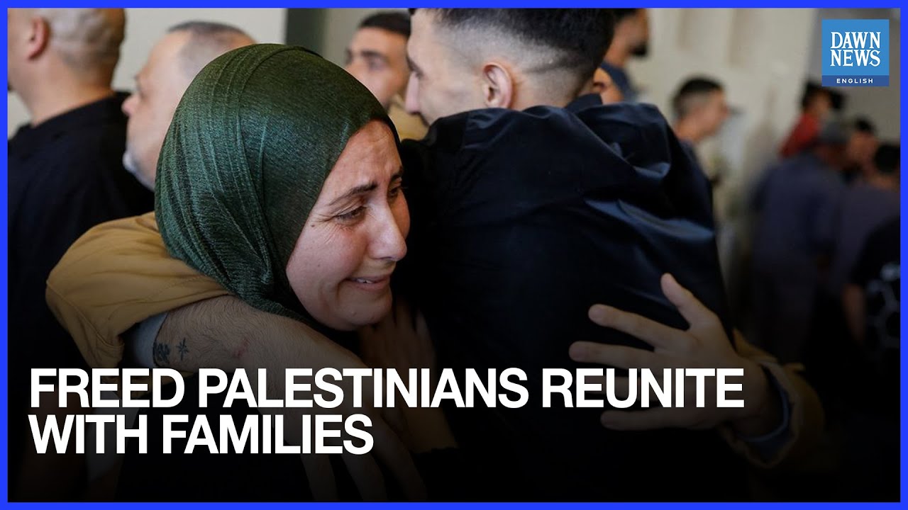 WATCH: Emotional Reunions in Gaza as Released Palestinians Return Home | Dawn News English