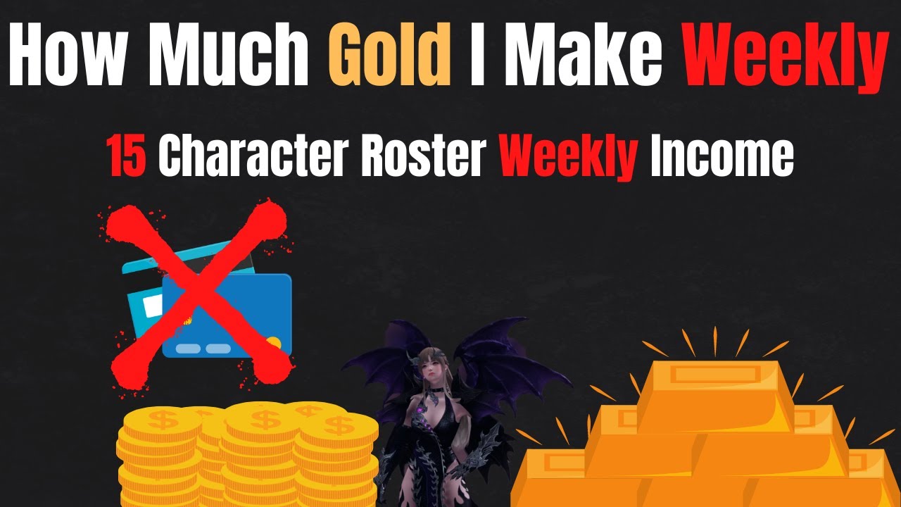 How Much Gold I Make With My Roster Weekly | Lost Ark