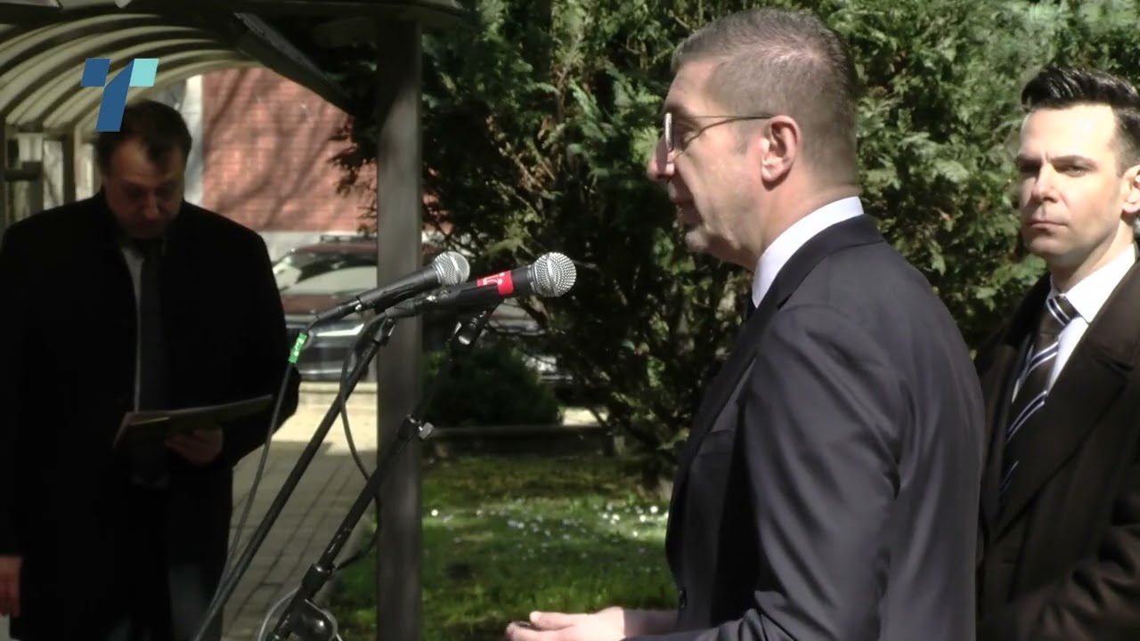 Рахамин Мизрахи, претседавач на УО на Еврејска заедница и Христијан Мицкоски, претседател на Владата
