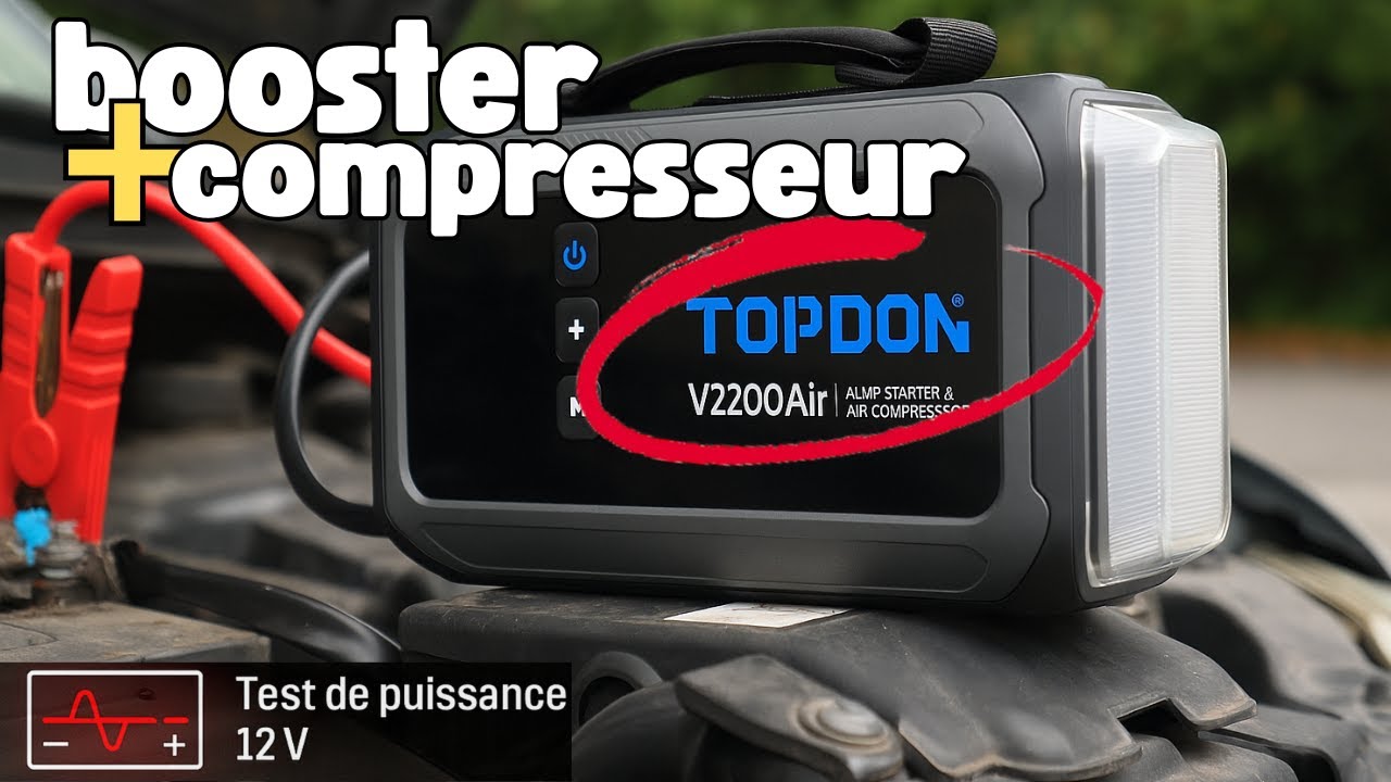 Topdon V2200 AIR : Test réel sur batterie HS