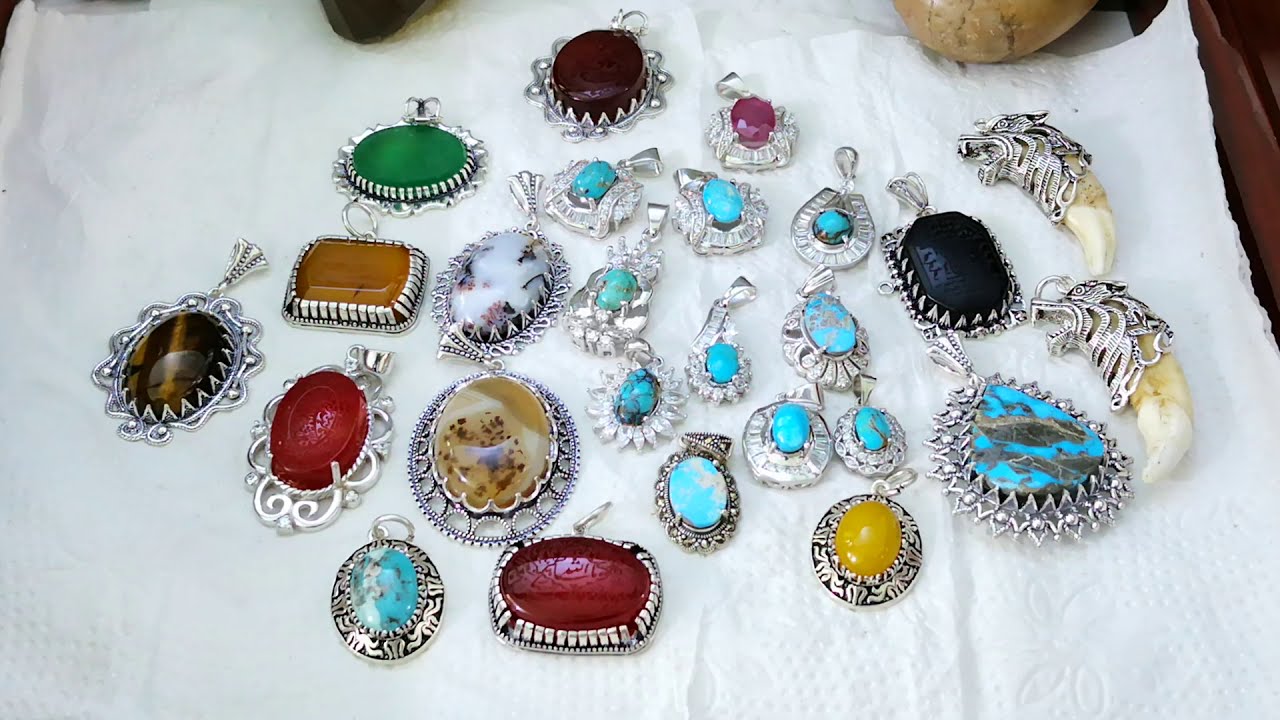 ميداليات الأحجار الكريمة الطبيعية شاهدوهاNatural gemstone medals watched it