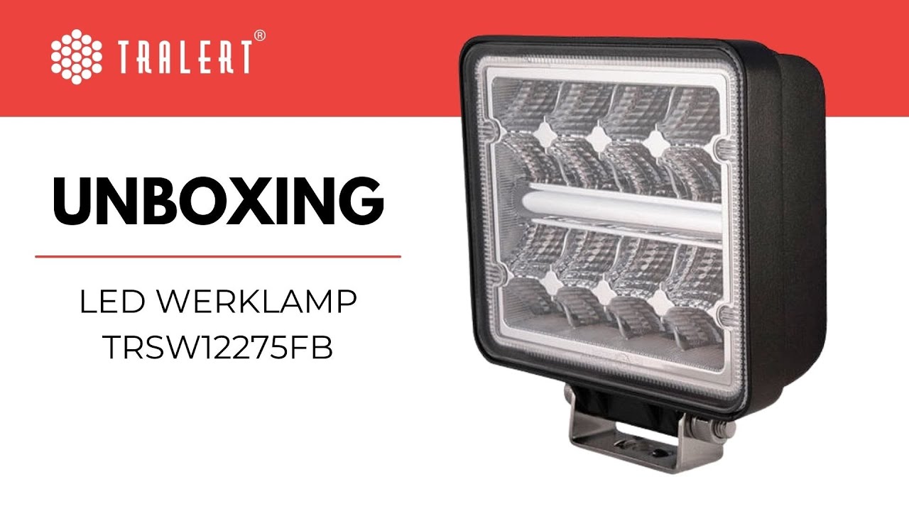 LED werklamp unboxing TRSW12275FB