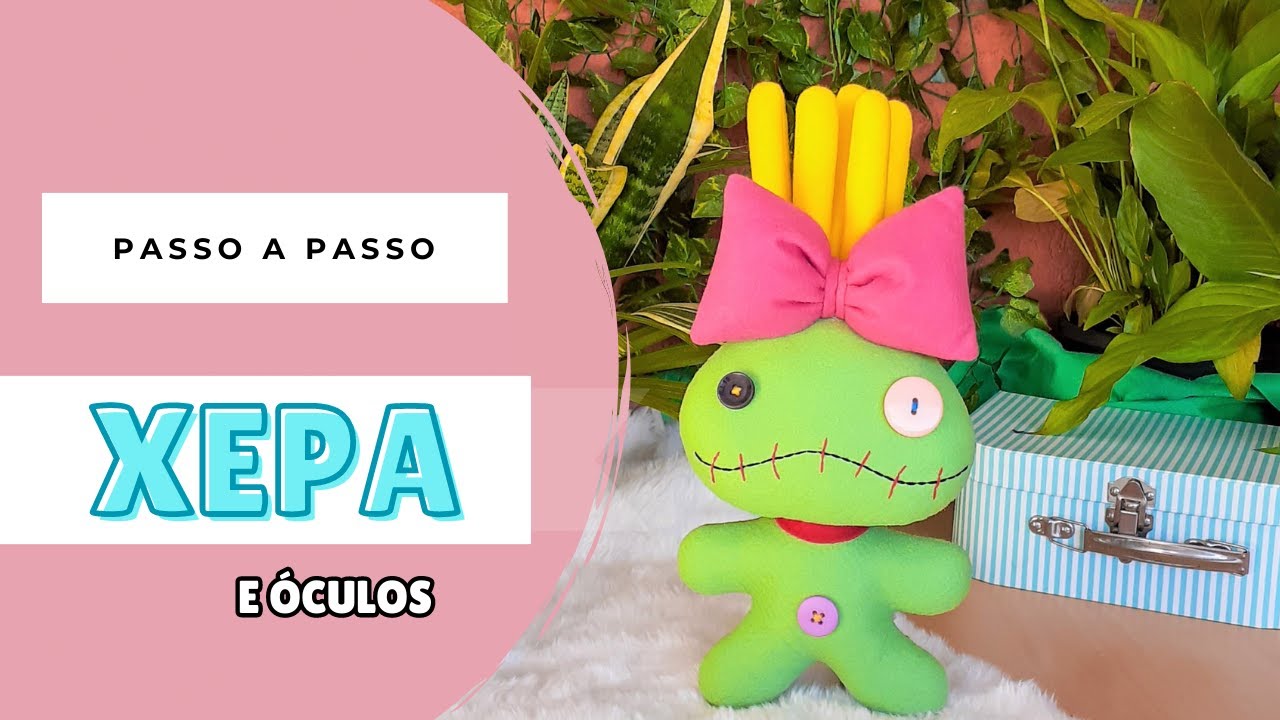 Xepa e Óculos do Stitch em feltro - Aula 2 |  Lê Falcão
