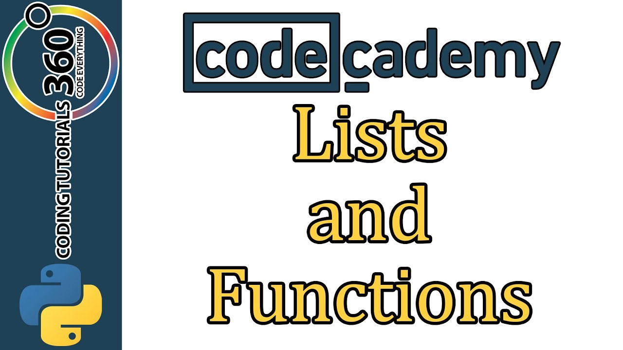 Learn Python with CodeCademy: Lists and Functions