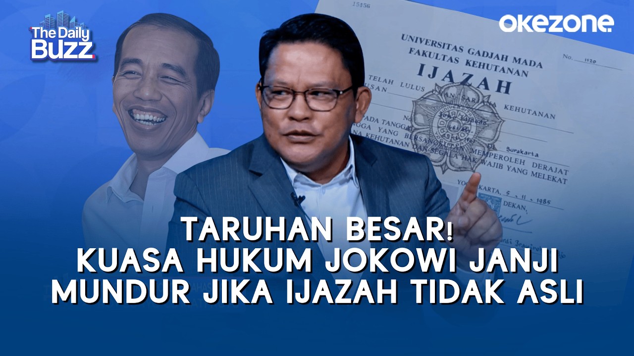 Taruhan Besar! Kuasa Hukum Jokowi Janji Mundur Jika Ijazah Tidak Asli | The Daily Buzz