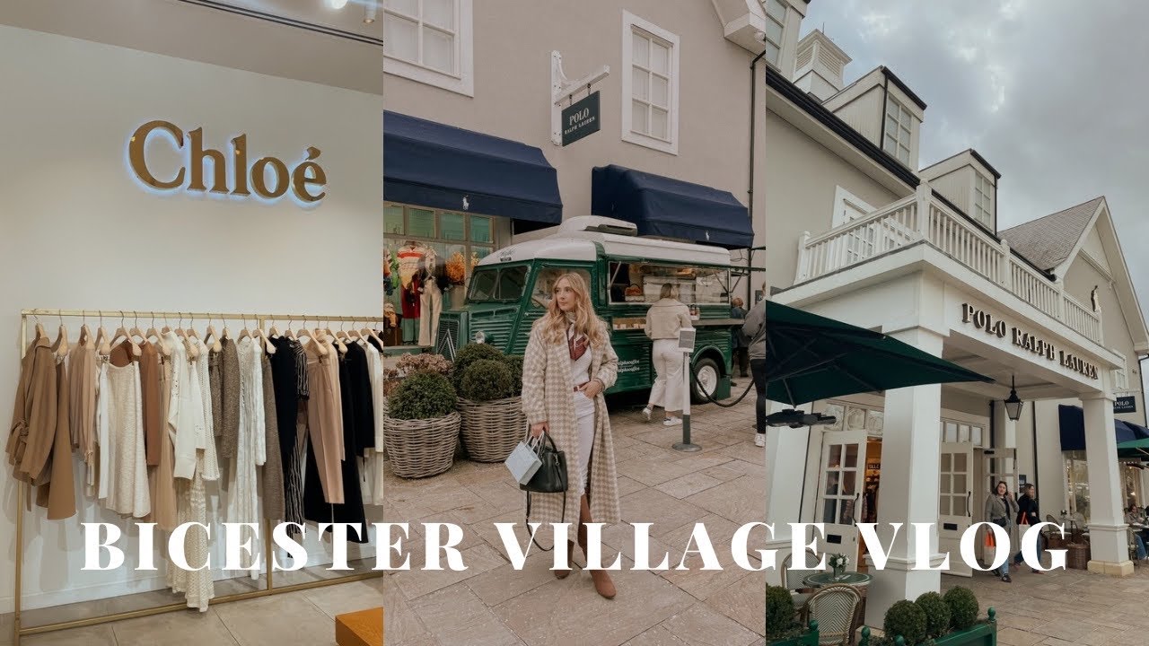 BICESTER VILLAGE VLOG - NEW IN FOR SPRING, COME SHOPPING WITH ME, GIRLS SHOPPING TRIP