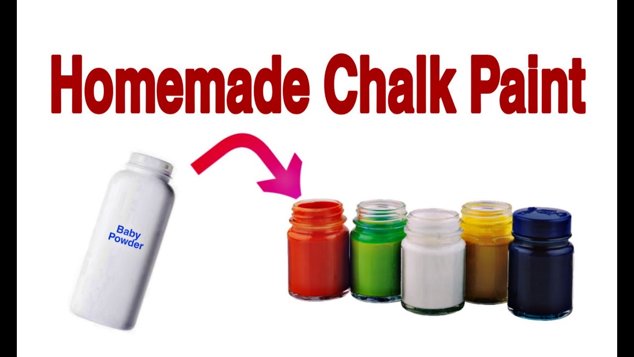 How To Make Chalk Paint With Baby Powder | Homemade Chalk Paint | DIY Chalk Paint