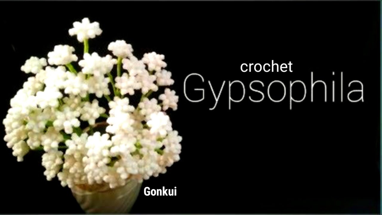 Crochet flower | Gypsophila flower crochet #crochetflower #tutorial #crochet #diy
