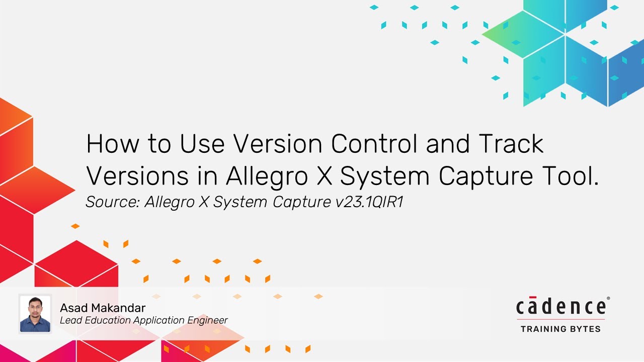 How to Use Version Control and Track Versions in Allegro X System Capture Tool