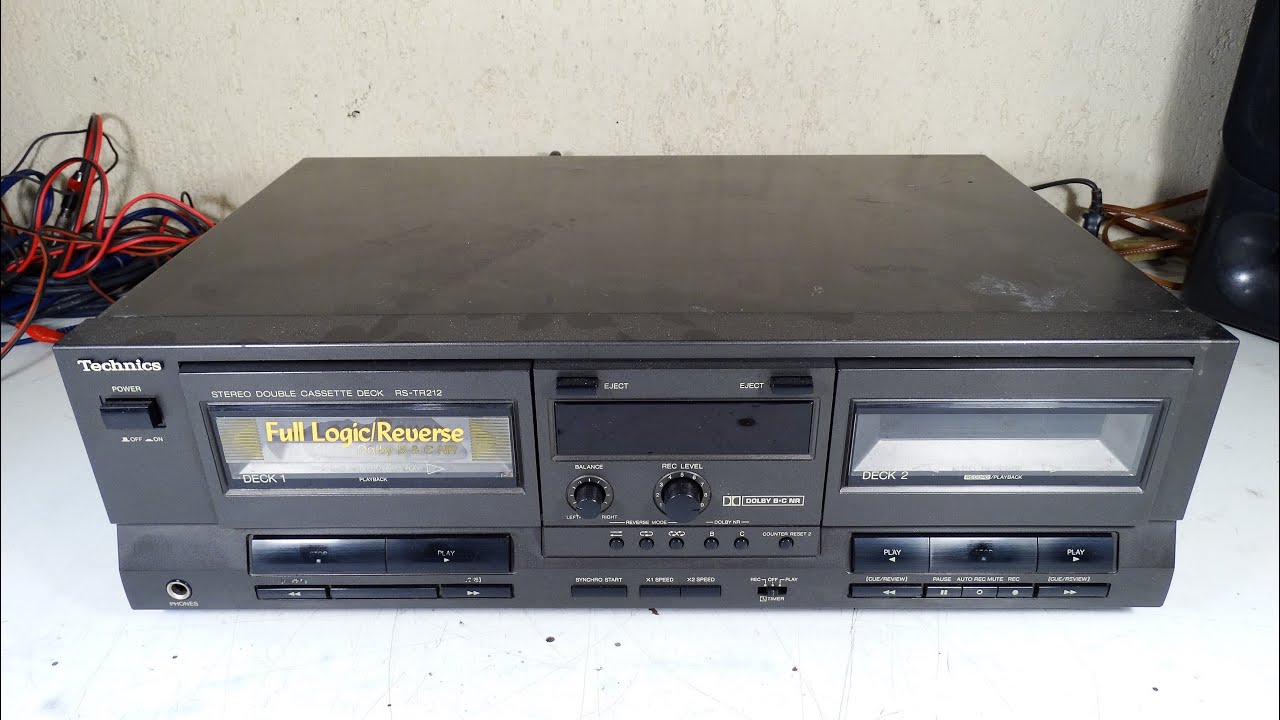 DECK TAPE PLAYER CASETERA TECHNICS RS-TR212 JAPAN 1991 RESTAURACION P1/3