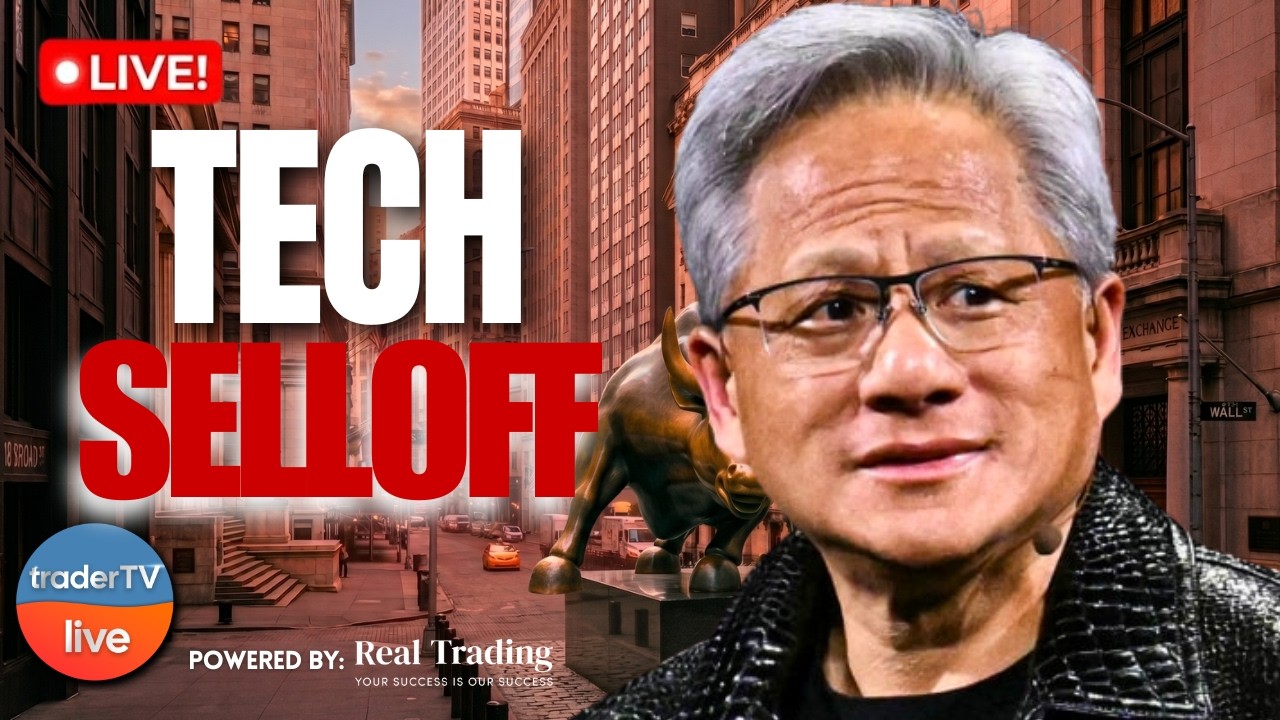 $AVGO, $NVDA and Semis Tumble as Markets Slide ⚠️ AI Trade Loses Momentum? | Stock Market Live