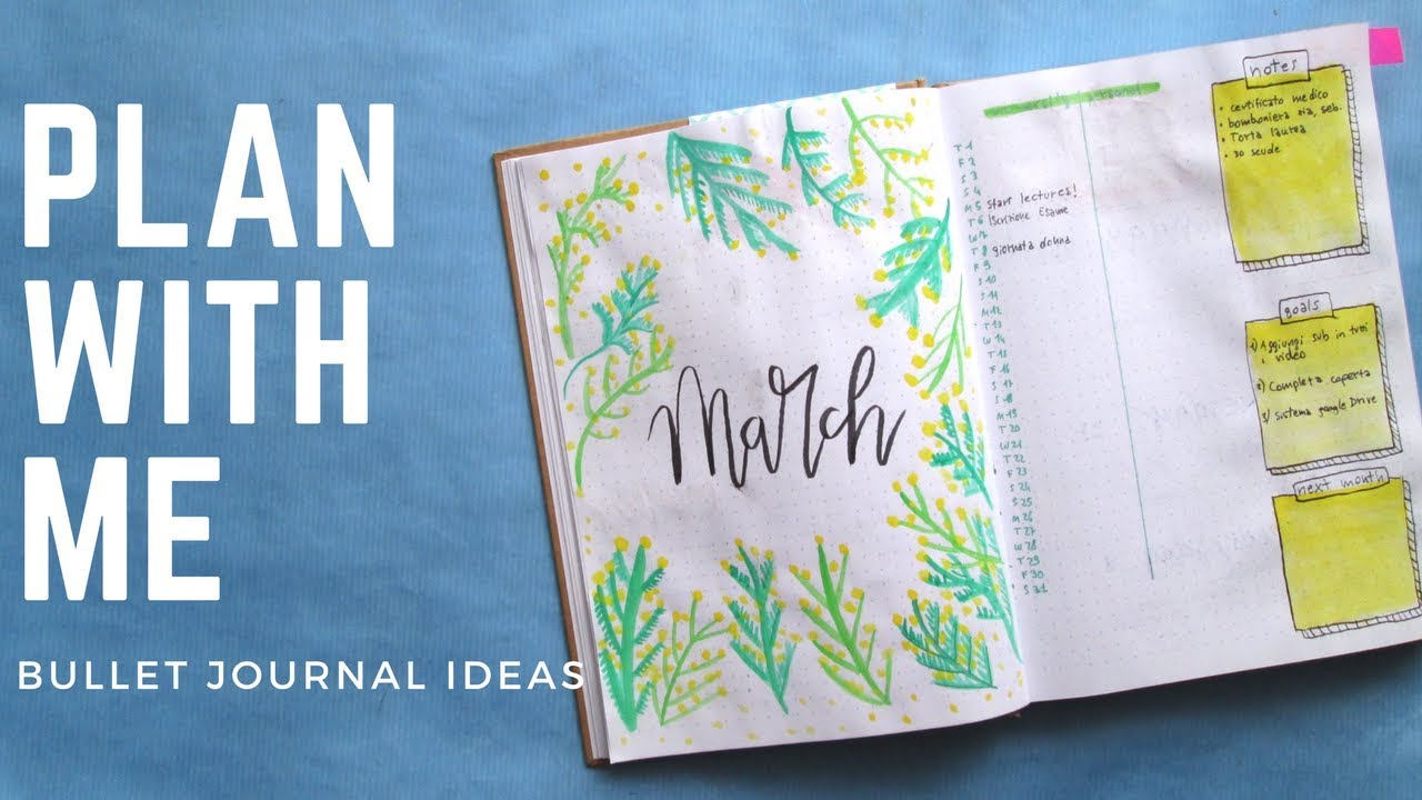 Plan with me: March 2018 || Bullet Journal