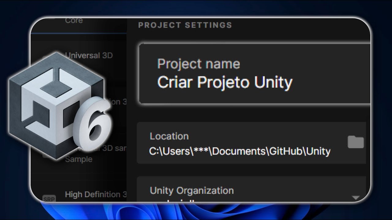 Como Criar um Projeto no Unity Passo a Passo | Tutorial Completo para Iniciantes (2D e 3D)