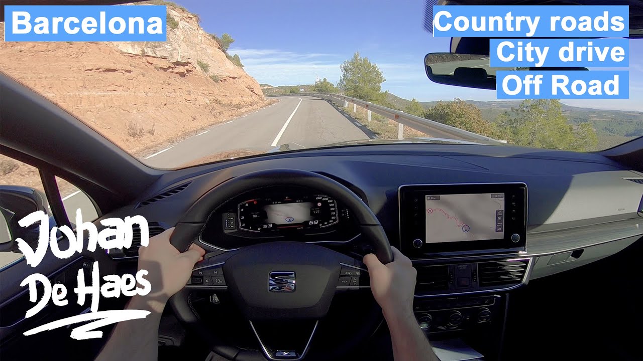 SEAT TARRACO 2.0 TDI 150 hp POV TEST DRIVE in Barcelona