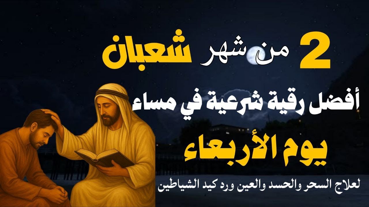 أفضل رقية شرعية في مساء يوم الأربعاء -2 من شهر شعبان لعلاج الحسد والسحر والعين وتحصين البيت والأولاد