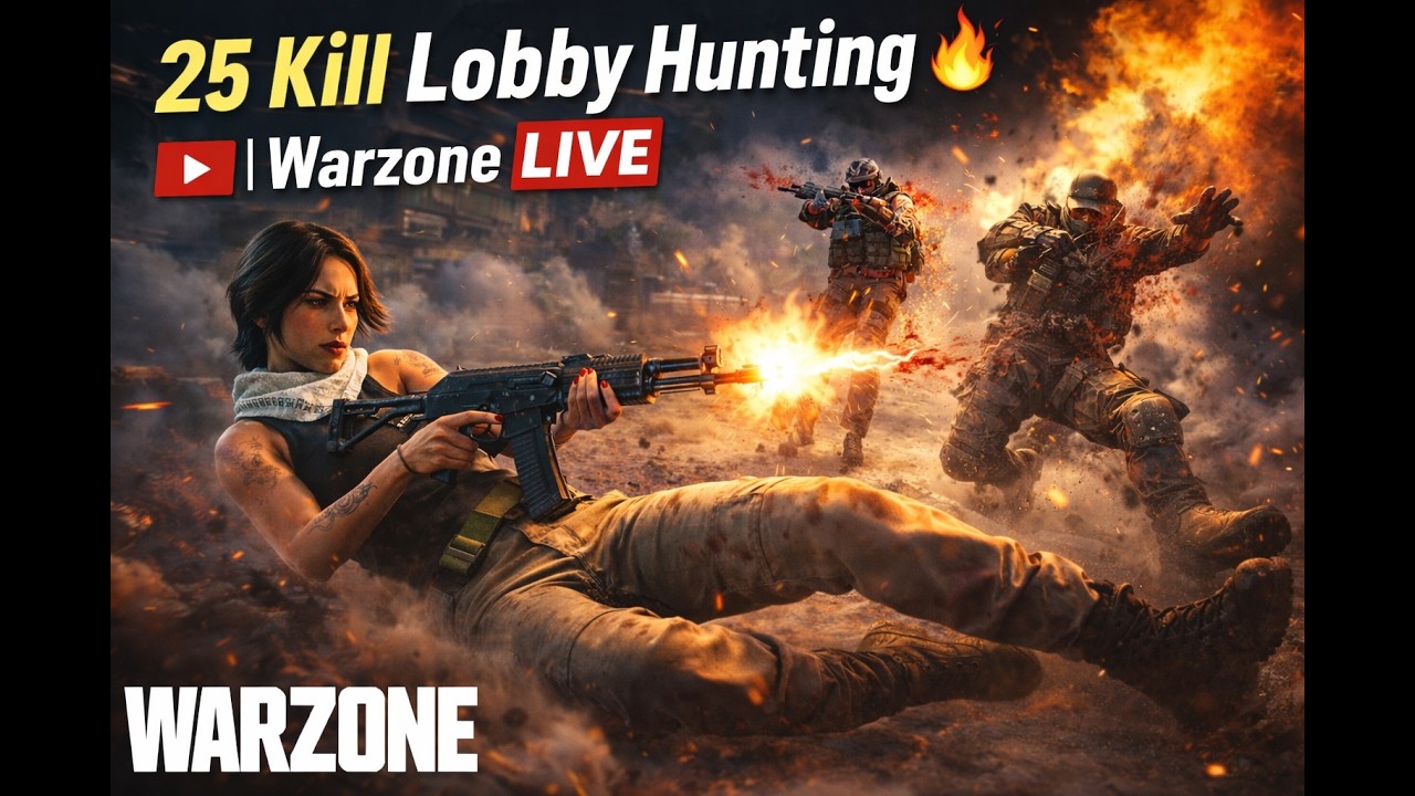 Call Of Duty / BO7 Warzone  LIve | Solos / Quads | Live from India |