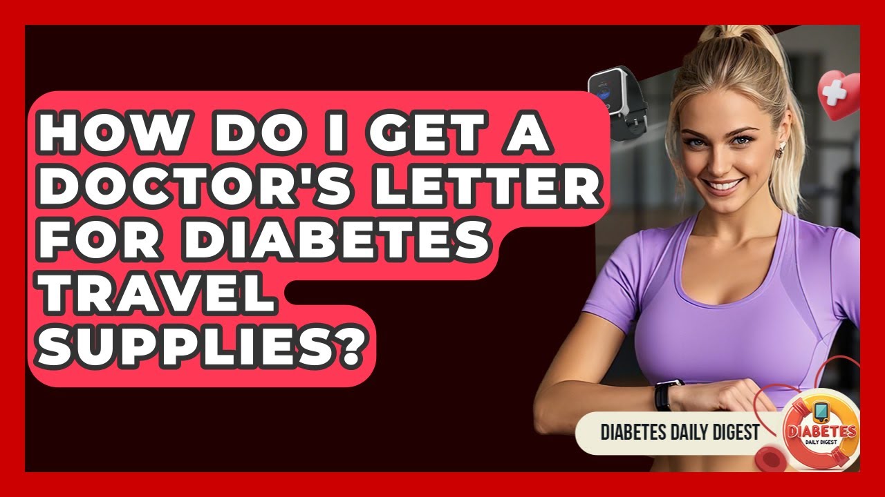 How Do I Get A Doctor's Letter For Diabetes Travel Supplies? - Diabetes Daily Digest