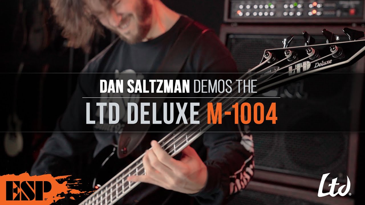 LTD Deluxe M-1004 Bass Demo | Dan Saltzman | ESP Guitars