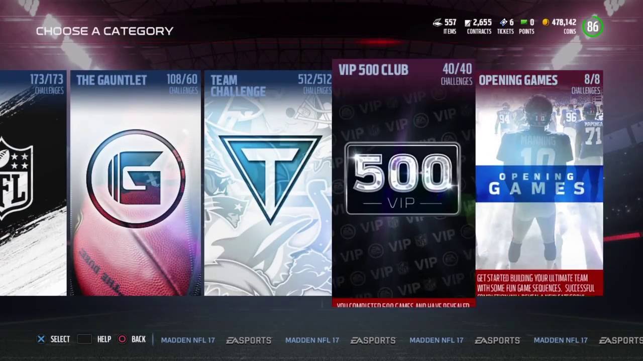 Madden 17 MUT All solo challenges completed