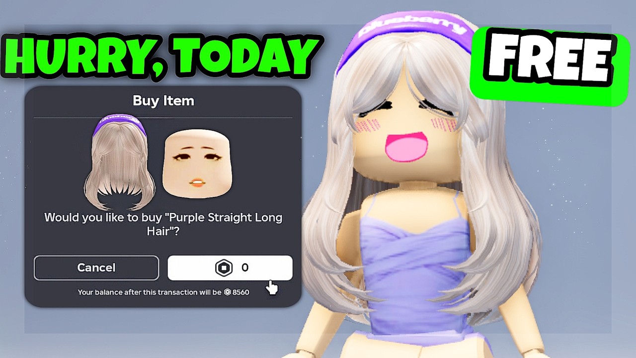 *TODAY* FREE HAIR AND ITEMS ROBLOX