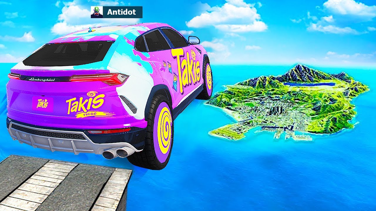 MASINA TAKIS sare peste TOATA HARTA in GTA 5!