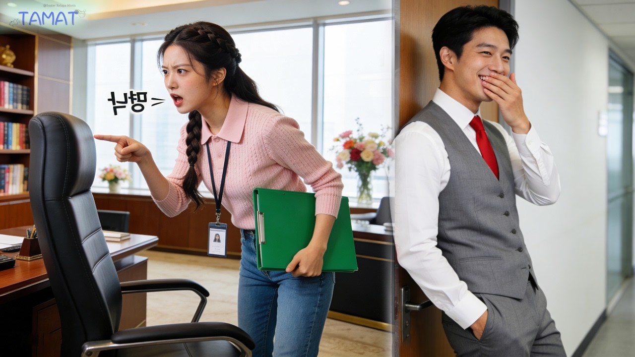 Berpikir CEO lagi dinas,intern miskin marah pada kursinya!Eh CEO dengar semua&langsung jatuh cinta!